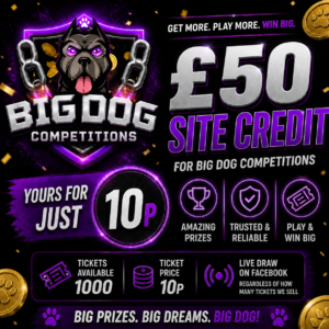 £50 SITE CREDIT ONLY 10P