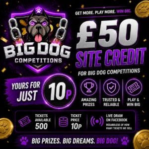 £50 SITE CREDIT FOR JUST 10P