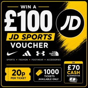 Win a £100 JD Sports Voucher for 20p