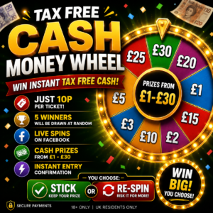 💸CASH MONEY WHEEL ONLY 10P💸
