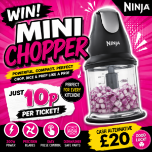 Ninja Mini Chopper – Only 10p Per Ticket! 🥕