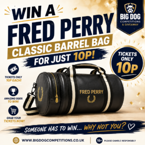 Win a Fred Perry Classic Barrel Bag